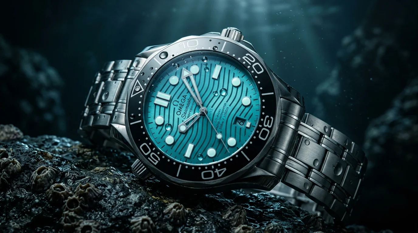 omega james bond watch turquoise makeover